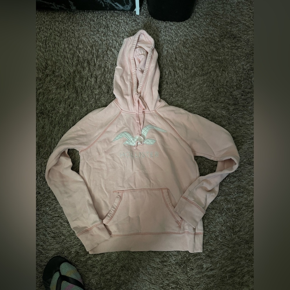 Hollister pink hoodie